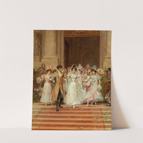 The wedding, Church of St. Roch, Paris by Frederik Hendrik Kaemmerer