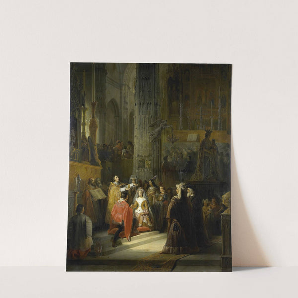 The Wedding of Jacoba of Bavaria, Countess of Holland, and Jan IV, Duke of Brabant, 10 March 1418 by Jacob Joseph Eeckhout