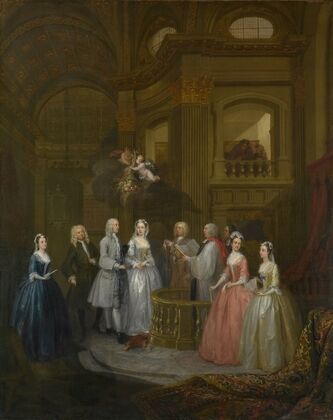 The Wedding of Stephen Beckingham and Mary Cox (1729)