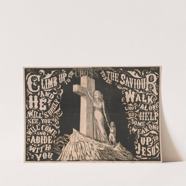 The weekly Sunday school lesson cartoon, vol. 1, no. 7 (1878) by Francis Bodine