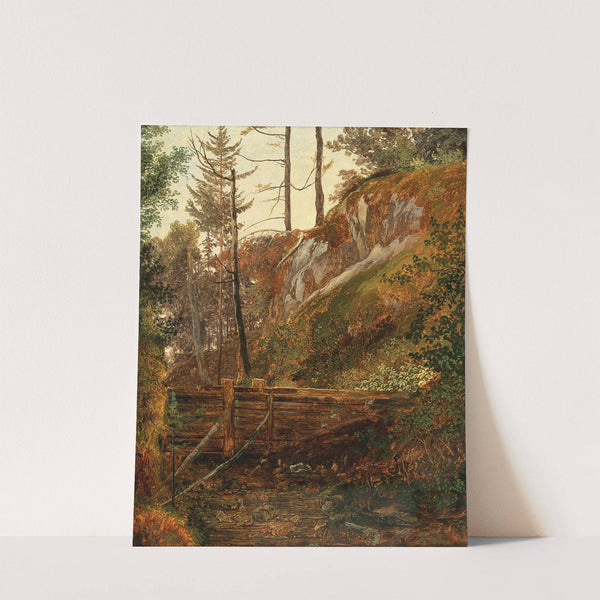 The Weir near Miesenbach by Friedrich August Matthias Gauermann