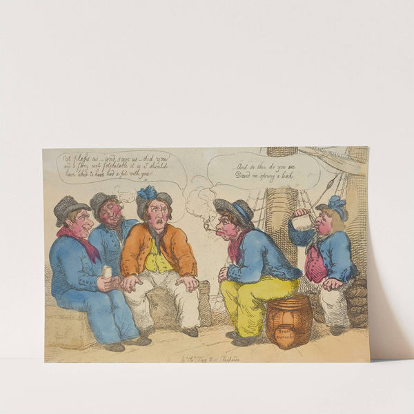 The Welch sailor’s mistake or tars in conversation (1808) by Thomas Rowlandson