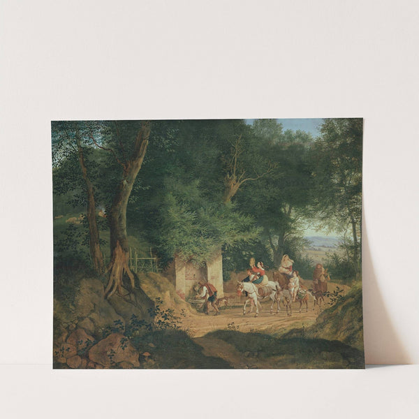 The Well in the Wood at Ariccia by Adrian Ludwig Richter