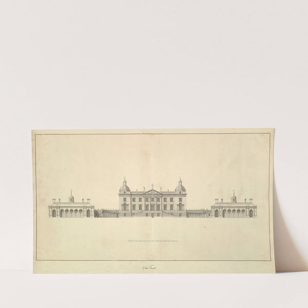 The West Front of Houghton Hall, Norfolk, Elevation (1735) by Isaac Ware