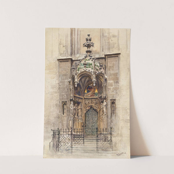 The west portal of the church Kirche Maria am Gestade in Vienna (1928) by Ernst Graner