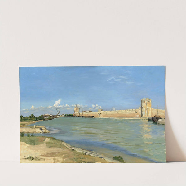 The Western Ramparts at Aigues-Mortes (1867) by Frédéric Bazille