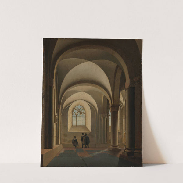 The westernmost bays of the south aisle of the Mariakerk in Utrecht by Pieter Jansz Saenredam