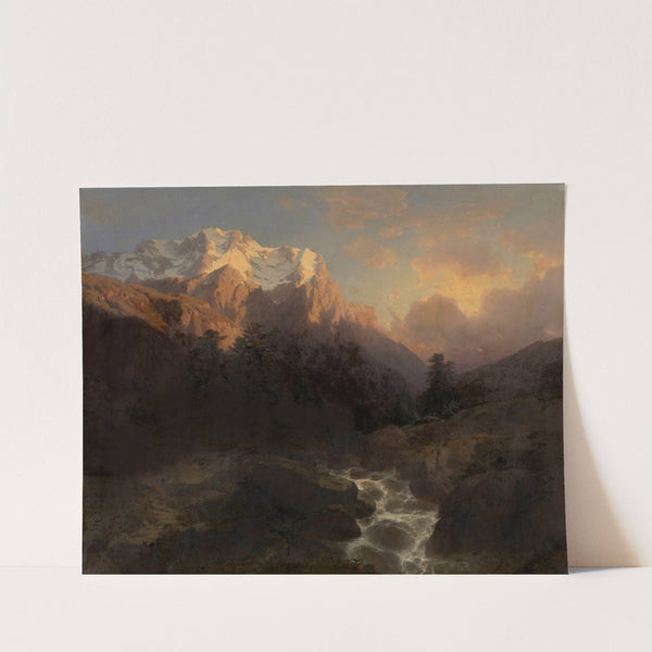 The Wetterhorn by Alexandre Calame