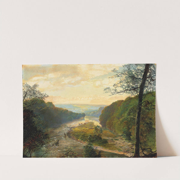 The Wharfe valley, with Barden Tower beyond by John Atkinson Grimshaw