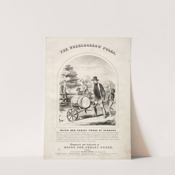 The Wheelbarrow Polka – Sheet Music Cover (1856) by Winslow Homer