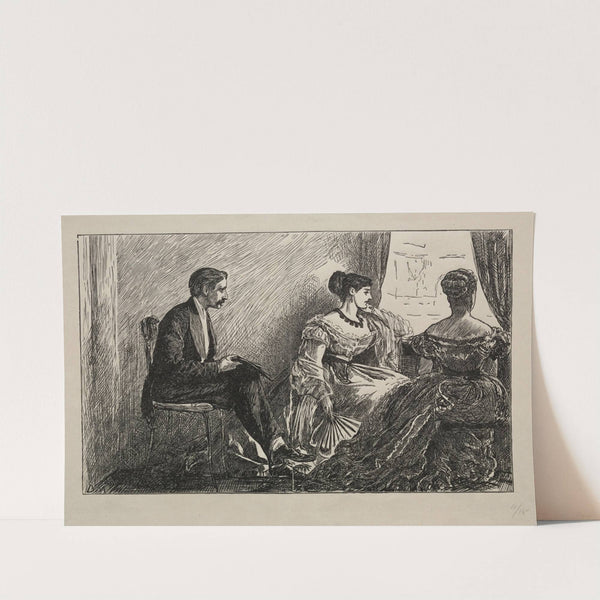 The White Camellia (1868) by George Du Maurier