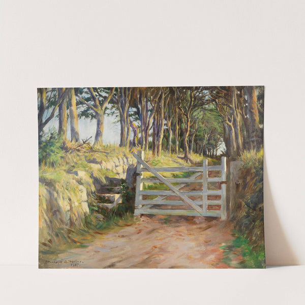 The white gate by Stanhope Alexander Forbes