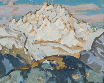 The White Mountain Top. Study from Switzerland