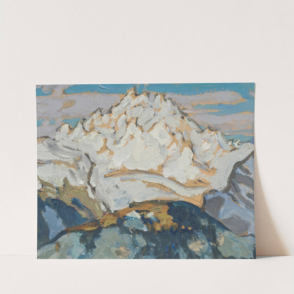 The White Mountain Top. Study from Switzerland by Anna Boberg