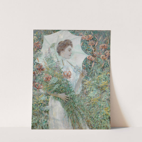 The White Parasol (ca. 1907) by Robert Reid