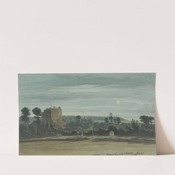 The Whittington Stone by Moonlight by Robert Bremmel Schnebbelie