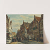 The Wijdstraat, Oudewater, in summer (1878) by Cornelis Springer