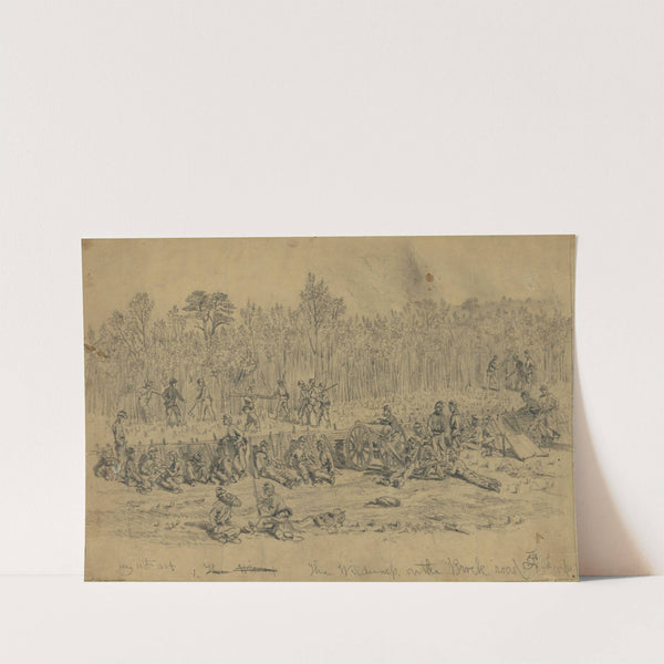 The Wilderness, on the Brock road, 2nd Corps-May 11th 1864 by Edwin Forbes