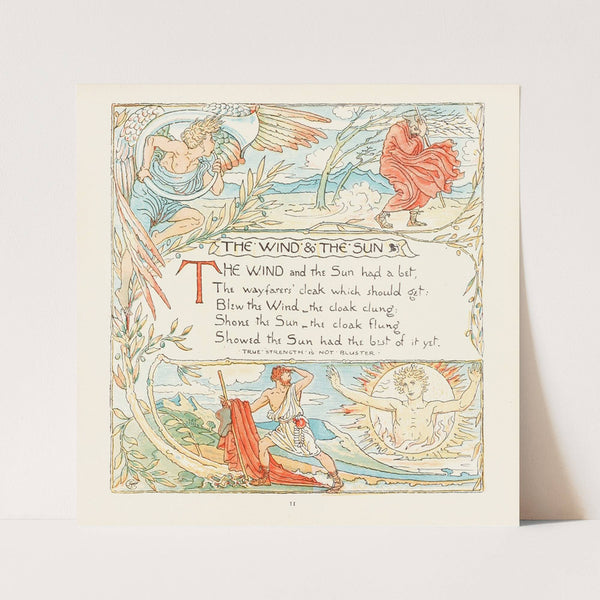 The Wind and the Sun (1908) by Walter Crane