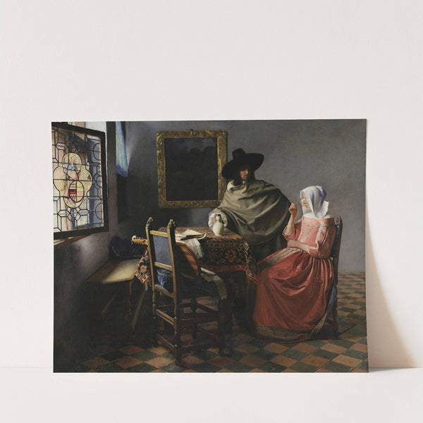 The Wine Glass by Johannes Vermeer