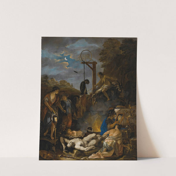 The Witches' Sabbath By Moonlight by Domenicus van Wijnen