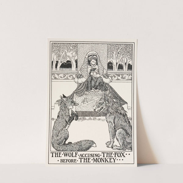 The Wolf Accusing the Fox before the Monkey by Percy J. Billinghurst