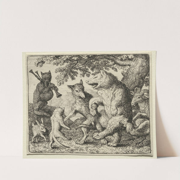 The Wolf and the Bear Celebrate Their Freedom (1650–1675) by Allaert van Everdingen