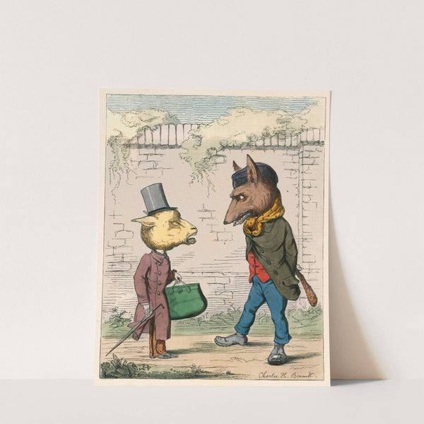 The Wolf And The Lamb (1857) by Charles Henry Bennett