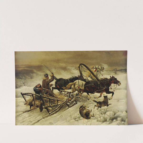 The Wolf Hunt by Adolf Baumgartner-Stoiloff