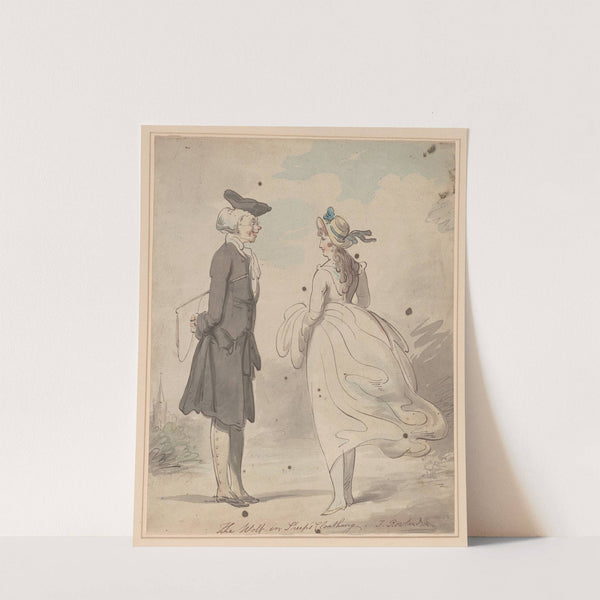 The wolf in sheep's clothing by Thomas Rowlandson