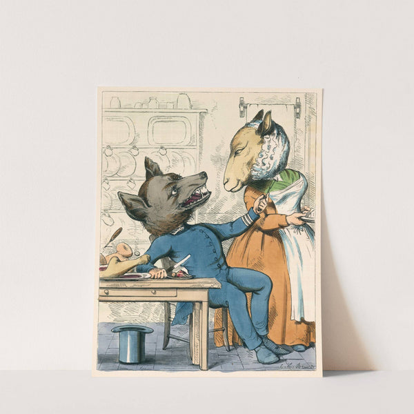 The Wolf In Sheep’s Clothing (1857) by Charles Henry Bennett