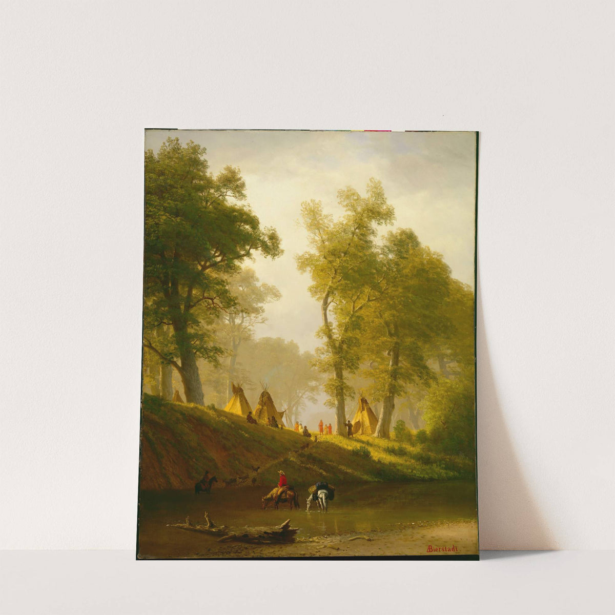 The Wolf River, Kansas (ca. 1859) by Albert Bierstadt