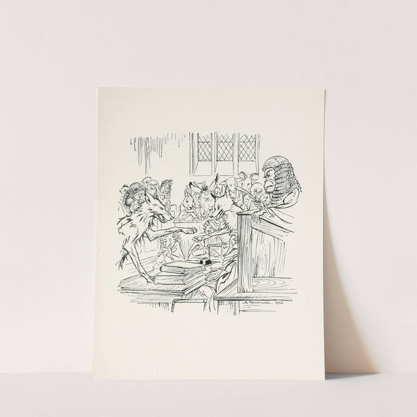 The Wolf, the Fox, and the Ape (1912) by Arthur Rackham