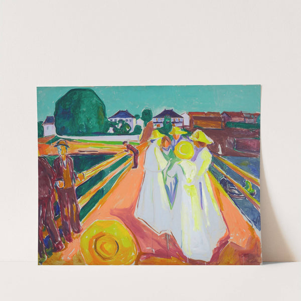 The Women on the Bridge (1934–40) by Edvard Munch