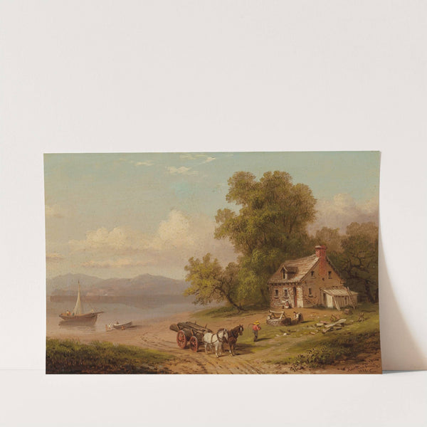 The Wood Cart by Xanthus Russell Smith