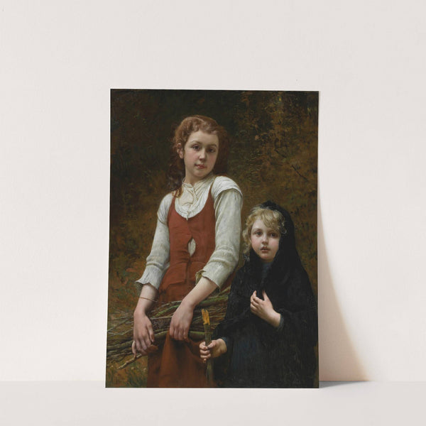 The Wood Gatherers by François Alfred Delobbe