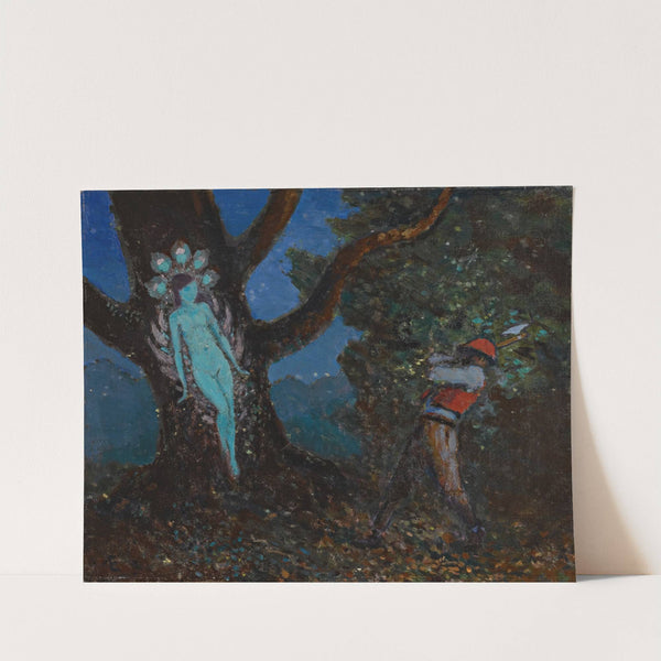 The Woodchopper And The Tree Spirit by George Russell