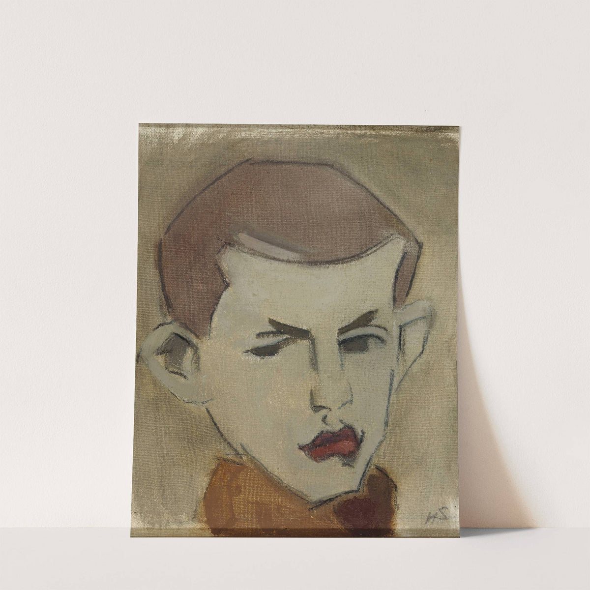 The Woodcutter, head study (1943) by Helene Schjerfbeck