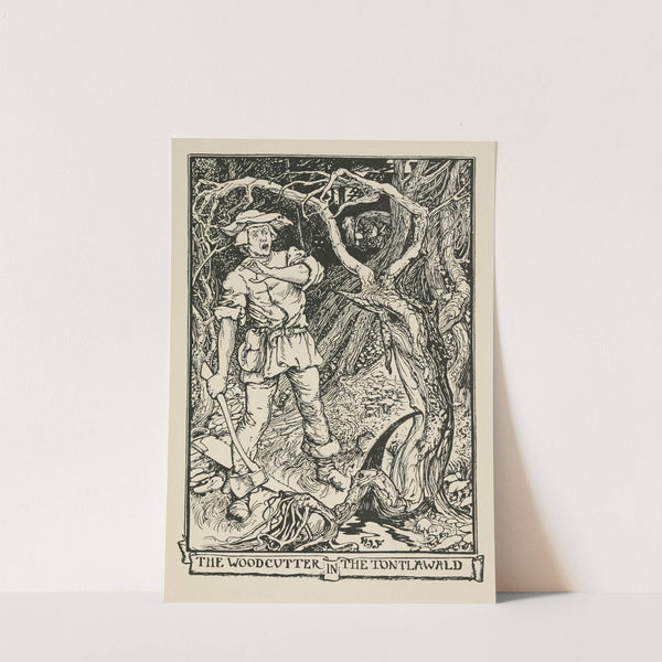 The Woodcutter in the Tontlawald by Henry Justice Ford