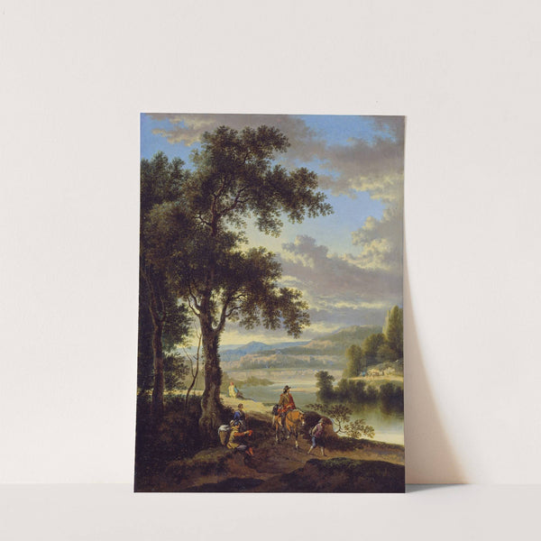 The Wooded Banks of a River by Jan Hackaert