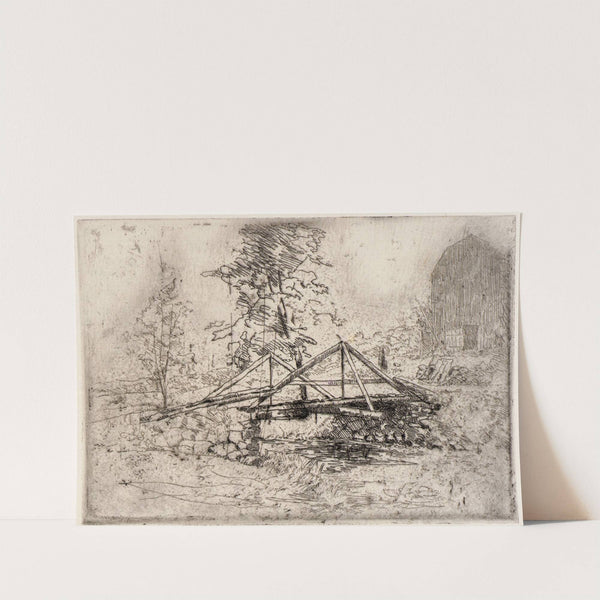 The Wooden Bridge (ca. 1887-1893) by Julian Alden Weir