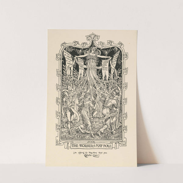 The Workers May-Pole. An Offering for May-Day 1894 from Walter Crane (1894) by Walter Crane