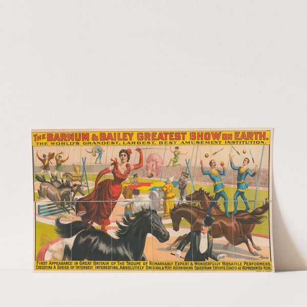 The world’s grandest, largest, best amusement institution. First appearance in Great Britain … (1898) by Strobridge & Co. Lith.