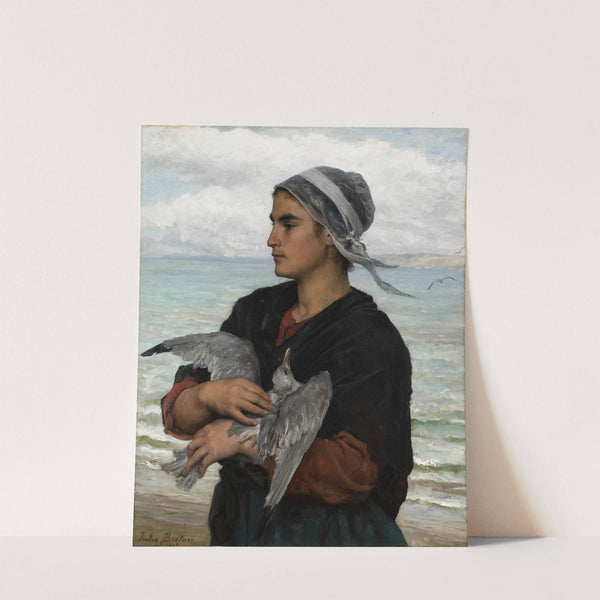 The Wounded Seagull (1878) by Jules Breton