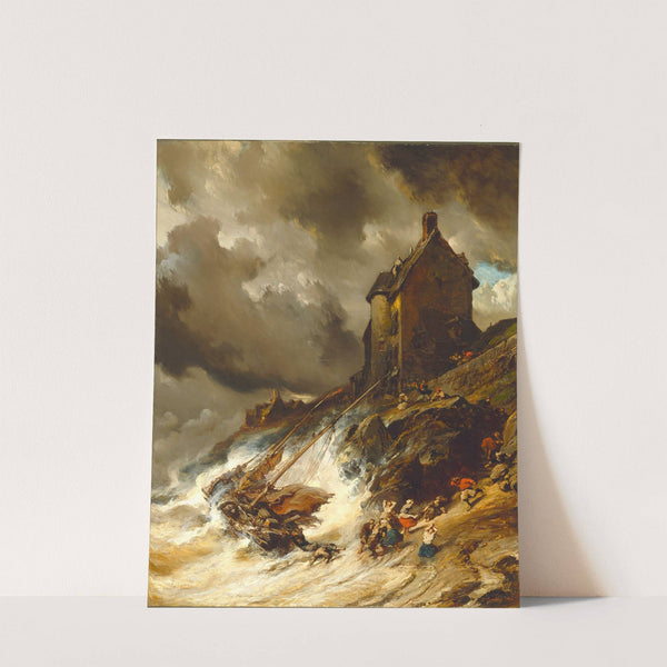 The Wreck (1854) by Eugène Isabey