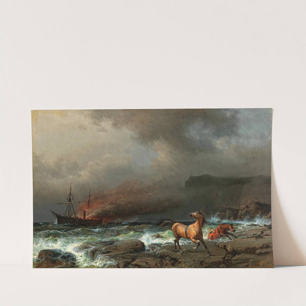 The Wreck of the Anglo Saxon (1863) by Anton Melbye