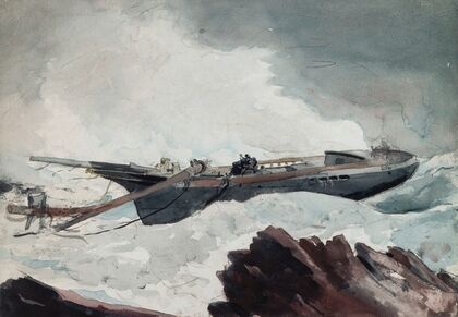 The Wrecked Schooner (c.1900–1910)