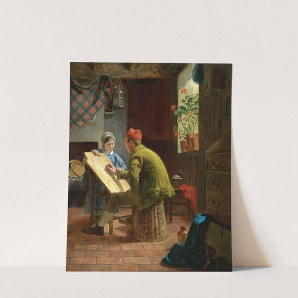 The Writing Lesson by James Collinson