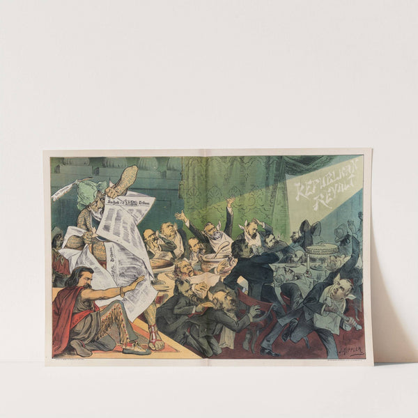 The writing on the wall by Joseph Ferdinand Keppler