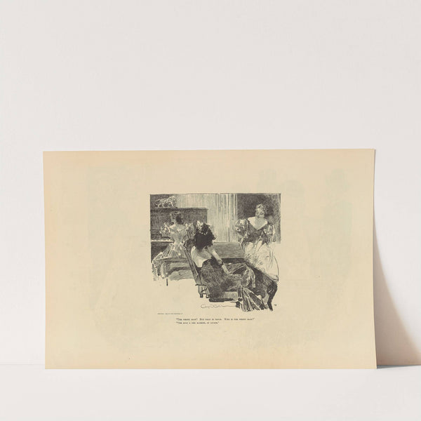 The wrong man (1893-1900) by Charles Dana Gibson